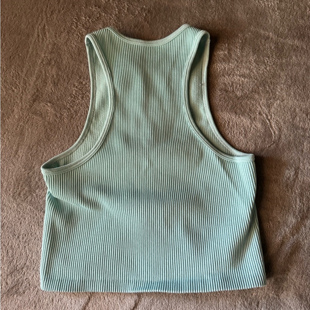 turquoise blue spandex razor back